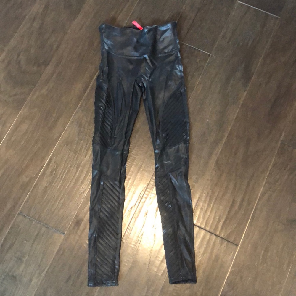 Spank black moto leggings